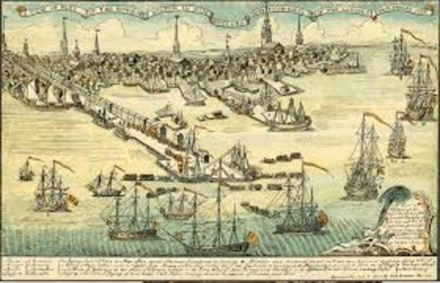 1,000's of Redcoats in Boston