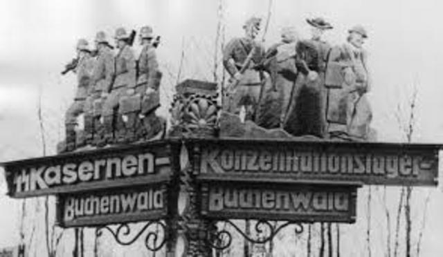 Arriving at Buchenwald