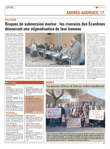 Risques de submersion marine : les riverains des Écardines dénoncent une stigmatisation de leur hameau