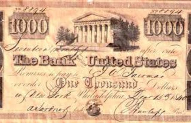 Andrew Jackson Vetoed the Re-Charter of the Second Bank of the United States