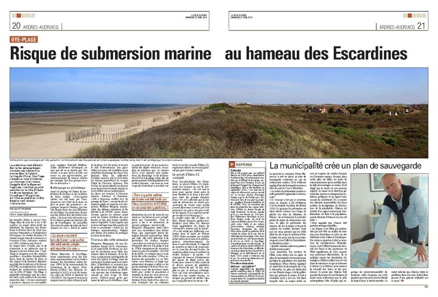 Risque de submersion marine au hameau des Escardines