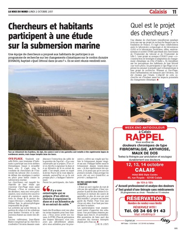 Chercheurs et habitants participent à une étude sur la submersion marine