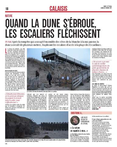 Quand la dune s'ébroue, les escaliers fléchissent