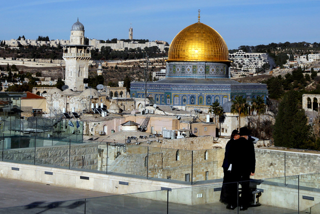 Dome... Rock completed, Jerusalem