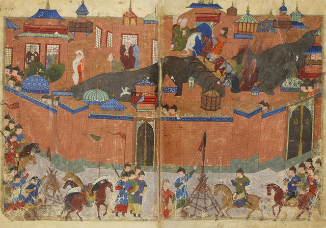 1258 - Mongol army kills caliph