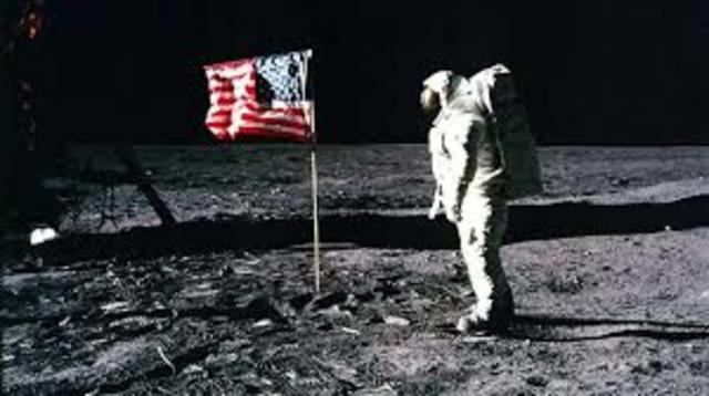 American Astronauts Land on the Moon