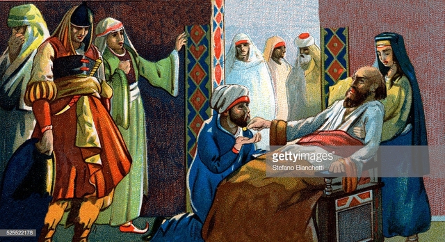 Muhammad dies,Abu Bakr leads