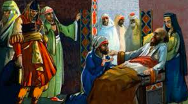 Muhammad dies, Abu leads