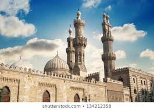 Al-Azhar university founded, Cairo, Egypt
