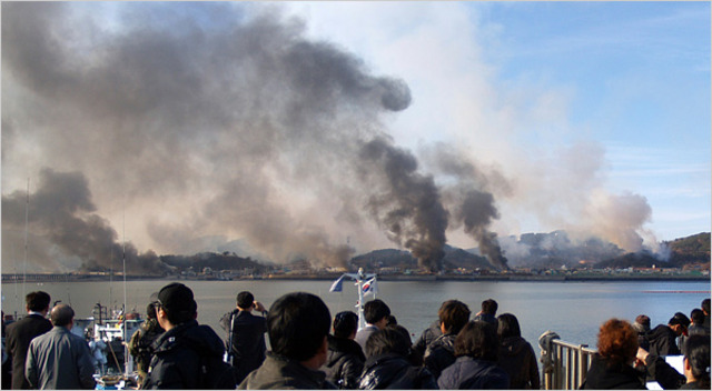 North Korea fires on South Korea