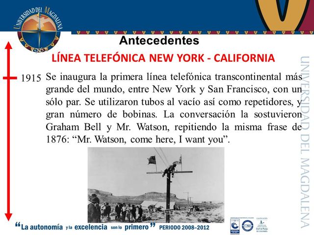 La línea New York - California