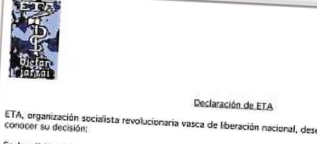 ETA dispuesta a un alto el fuego y a ir más allá