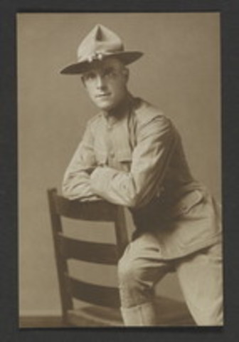 John C. Laing enlists into the army
