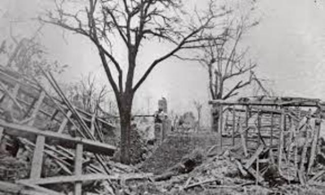 Americans attack Germans in the battle of Cantigny