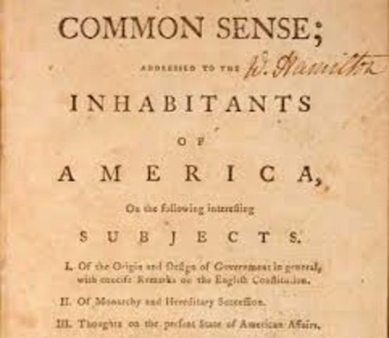 "Common Sense" published by Thomas Paine