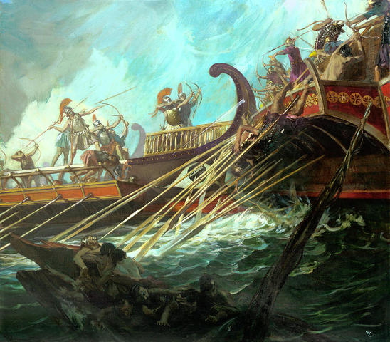 The Battle at Salamis