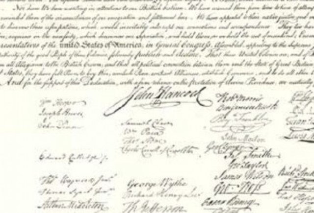 the declaration of independence is signed