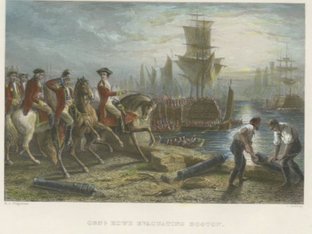 Washington arrives on outskirts of Boston with Continental Troops