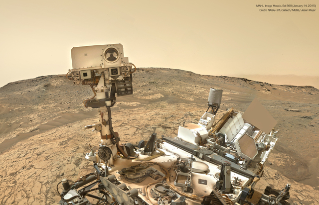 Curiosity rover martien