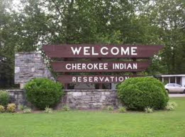 1878 The reservation was formed