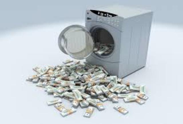 laundering money