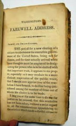 Election of 1796 (Washington Farewell)