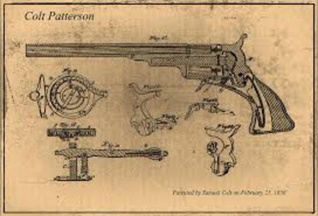 Revolver patented by Colt