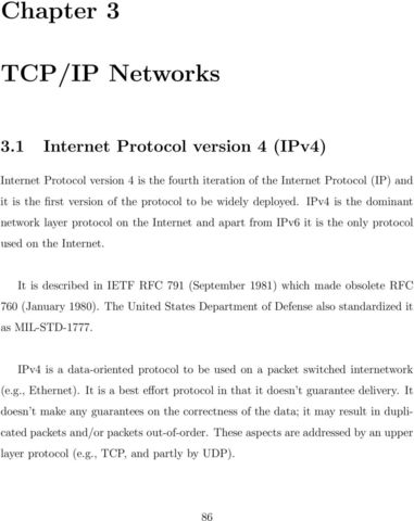 Los protocolos IPv4 y TPC.