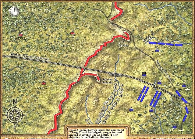 The Vicksburg Battle.