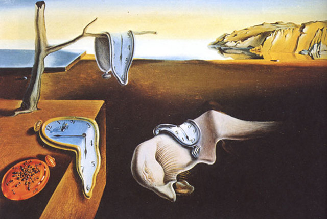 The Persistence of Memory by Salvador Dalí - Painting
