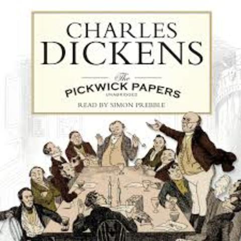 first book published: The Pickwick Papers