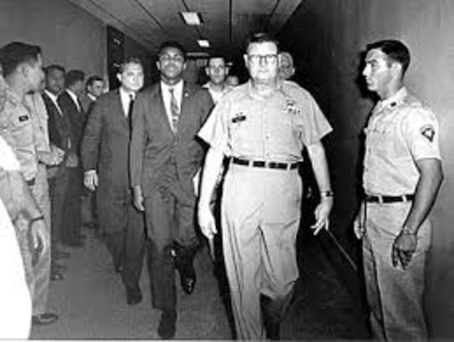 Boxer Muhammad Ali Refuses Military Service