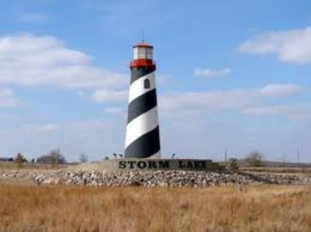 El movimiento a Storm Lake.
