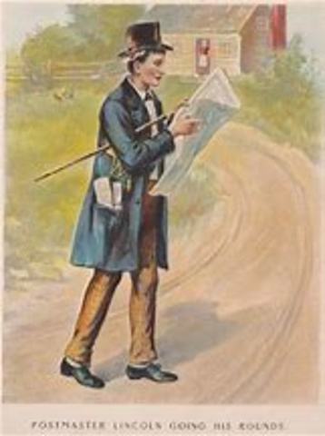 Lincol becomes post master