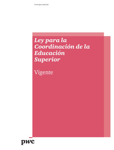 Se promulgó la Ley para la Coordinación de la Educación Superior