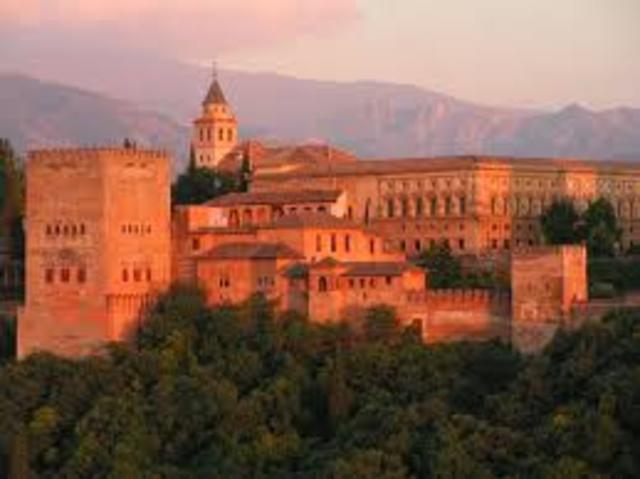 Se entrega loa Alhambra a los reyes.