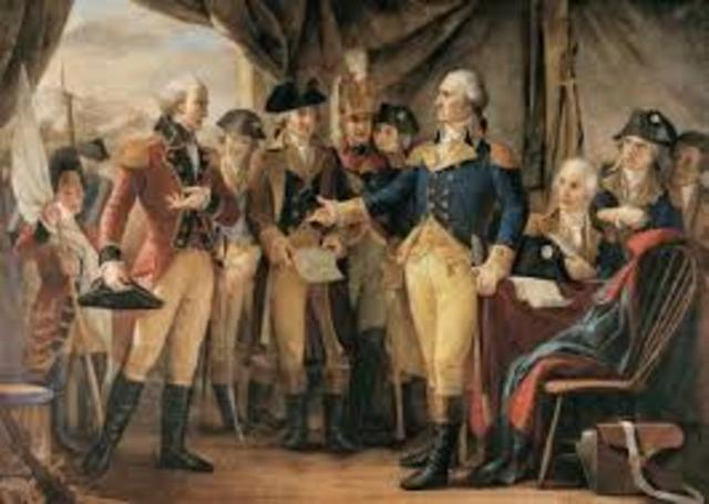 General Cornwallis Surrenders at Yorktown