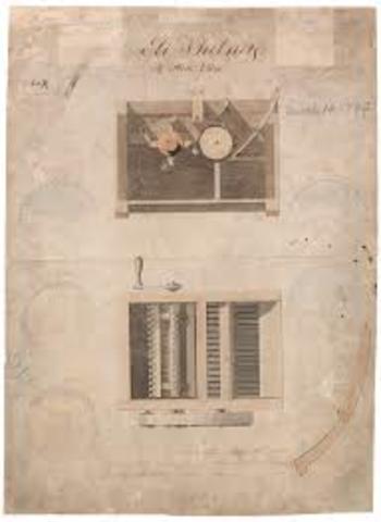Eli Whitney Patented Cotton Gin