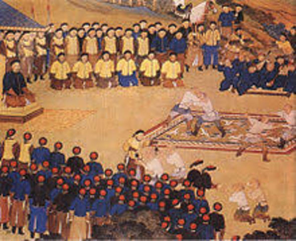 Manchus conquer Ming dynasty