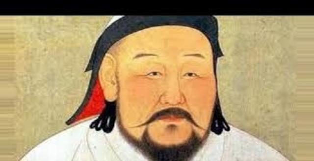 Kublai Khan rules Mongol empire.
