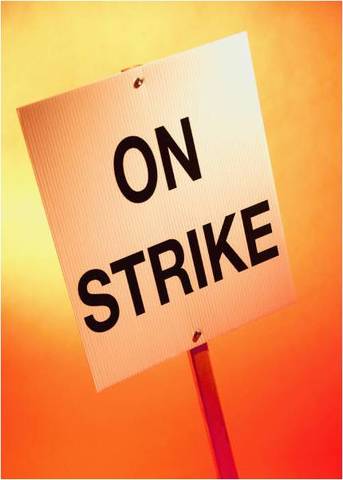 miners go on strike