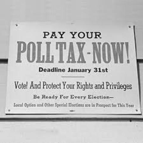 Poll taxes are constitutional