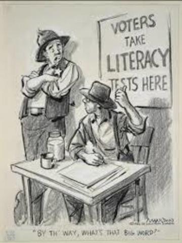 Supreme court rules that literacy tests are constitutional