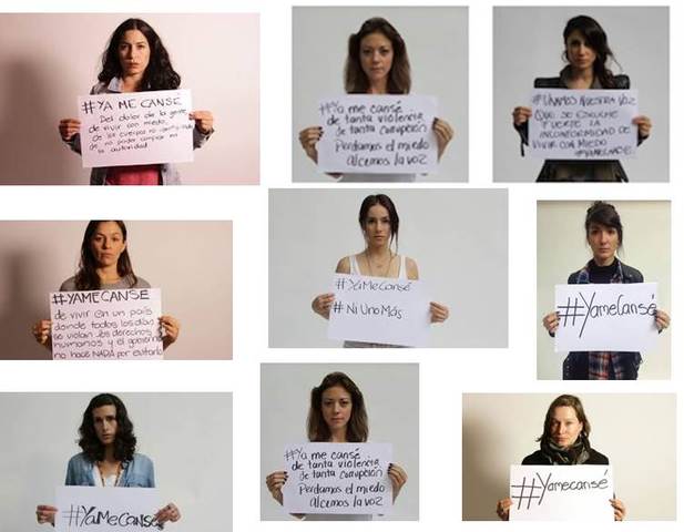 Las #YaMeCanse por los 43 de Ayotzinapa