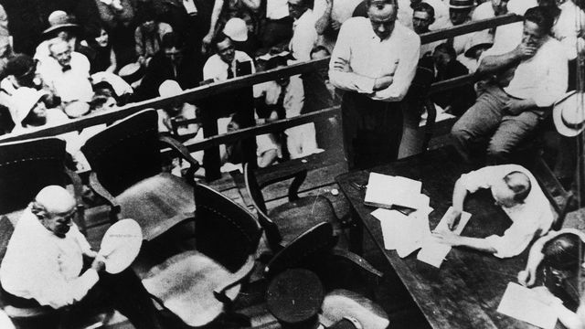 Scopes Monkey Trial begins in Dayton, TN