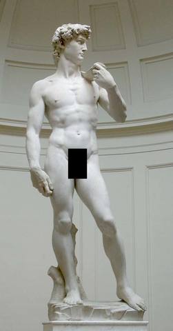 Michelangelo sculpts the David