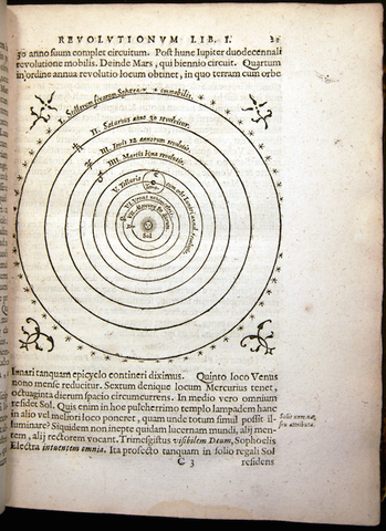 Nicolaus Copernicus publishes On the Revolution of the Celestial Spheres
