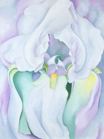 White Iris by Georgia O'Keeffe - Painting