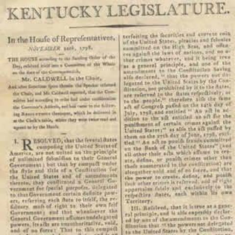 Kentucky Resolutions