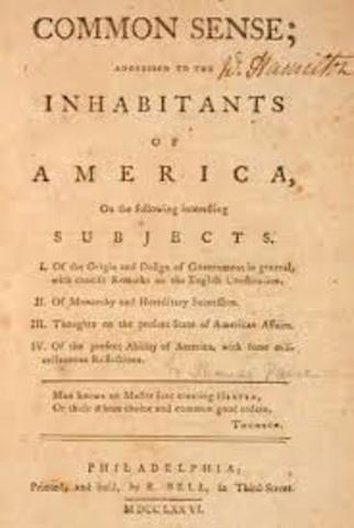 "Common Sense" published by Thomas Paine